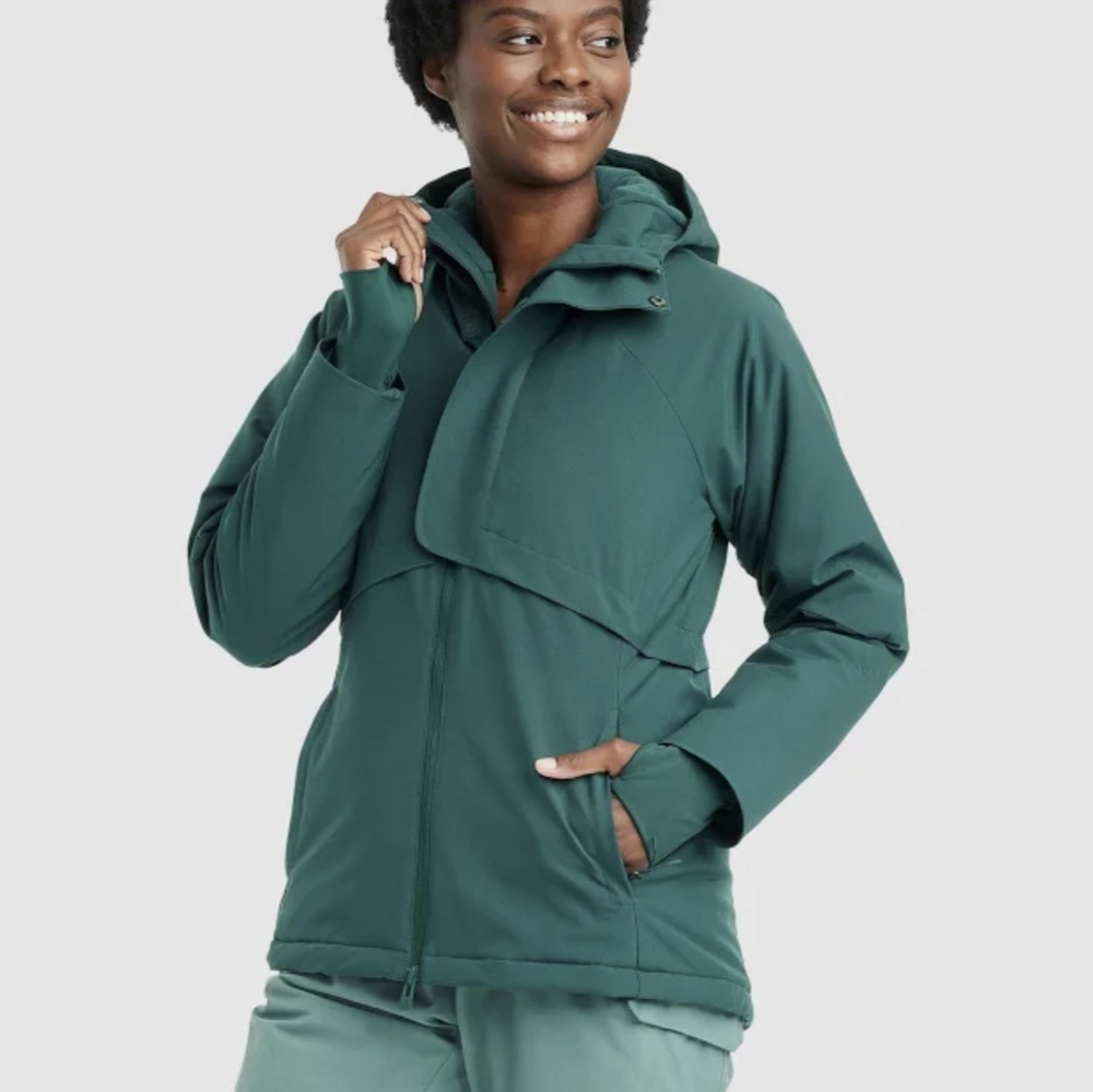 All In Motion, Women's Cold Weather Wind Breaker Jacket, Size 2XL